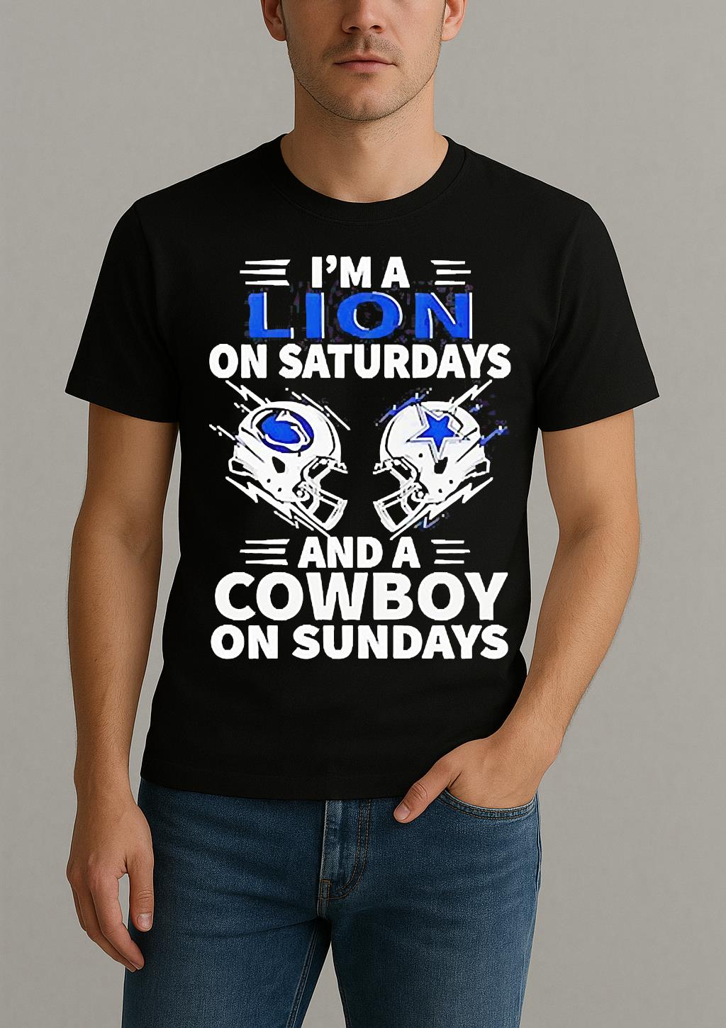 Im A Lion On Saturdays And A Cowboy On Sundays Shirt