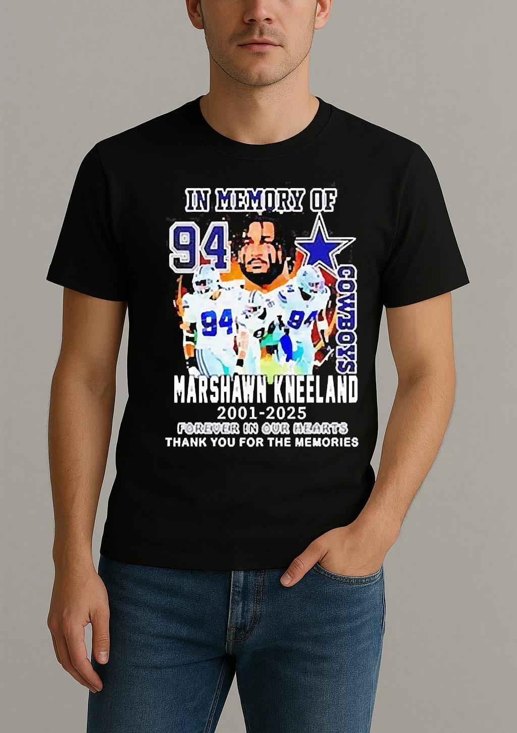 In Memory Of Cowboys Marshawn Kneeland 2021 2025 Forever In Our Hearts T Shirt