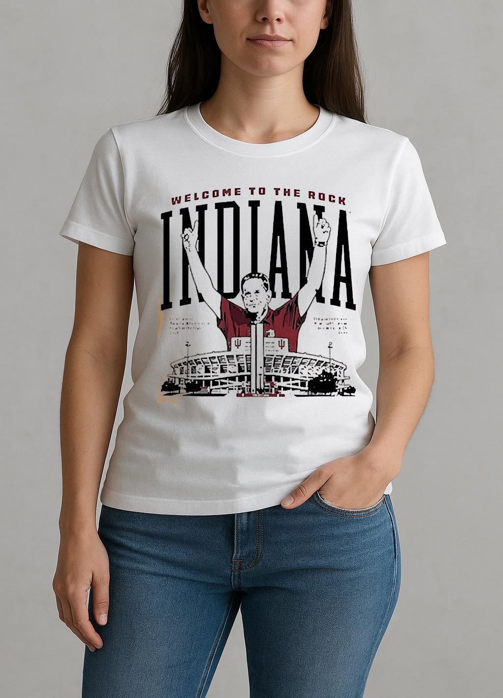 Indiana Hoosiers Curt Cignetti Welcome To The Rock Shirt W-tee