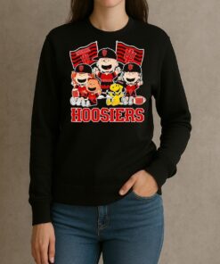 Indiana Hoosiers Shop Snoopy Charlie Brown And Friends Hoosiers Flags T Shirt sweater