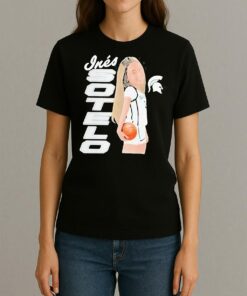 Ines Sotelo Michigan State Spartans Caricature Shirt Womentee