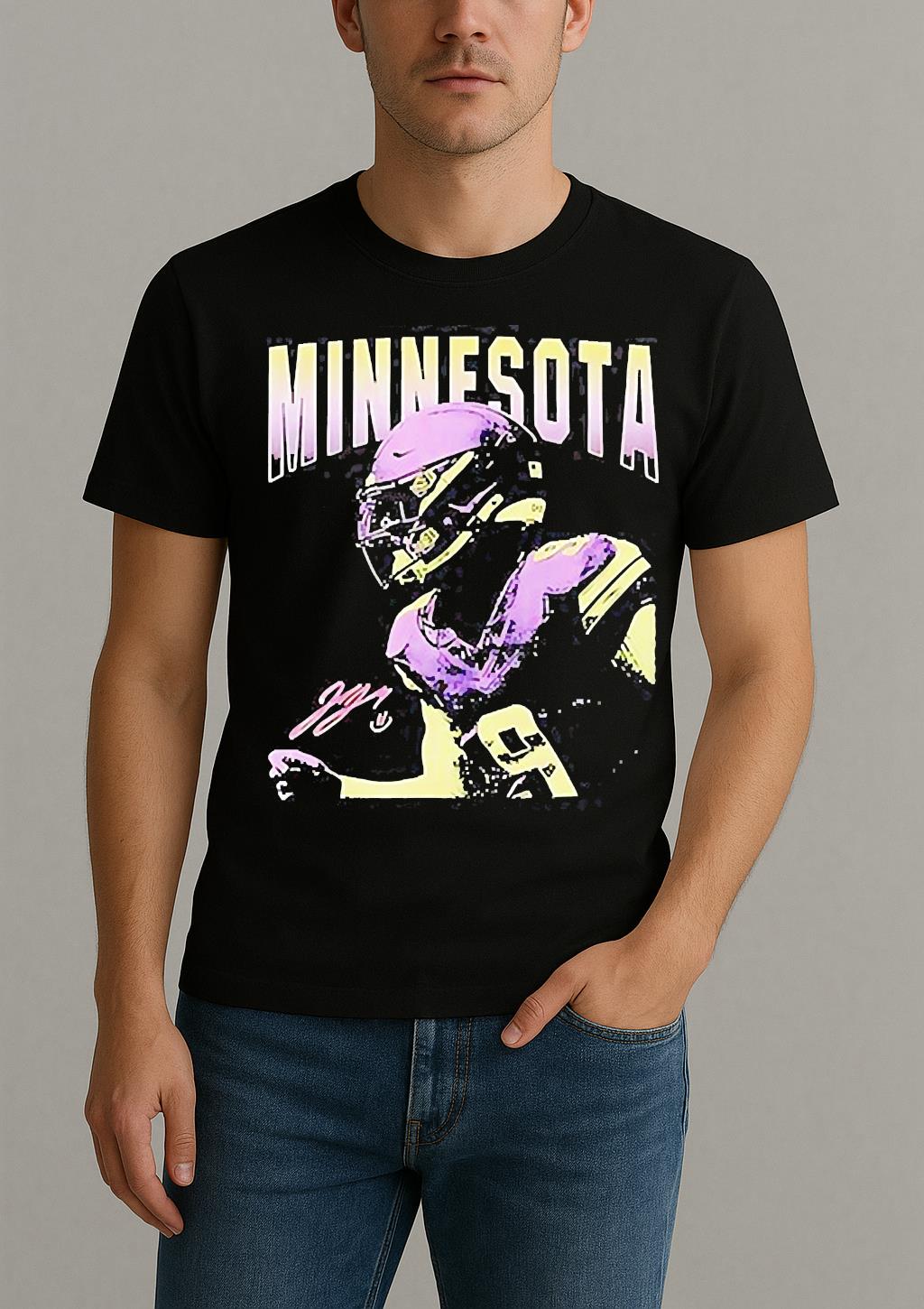 J J Mccarthy Minnesota Vikings Football Signature Shirt