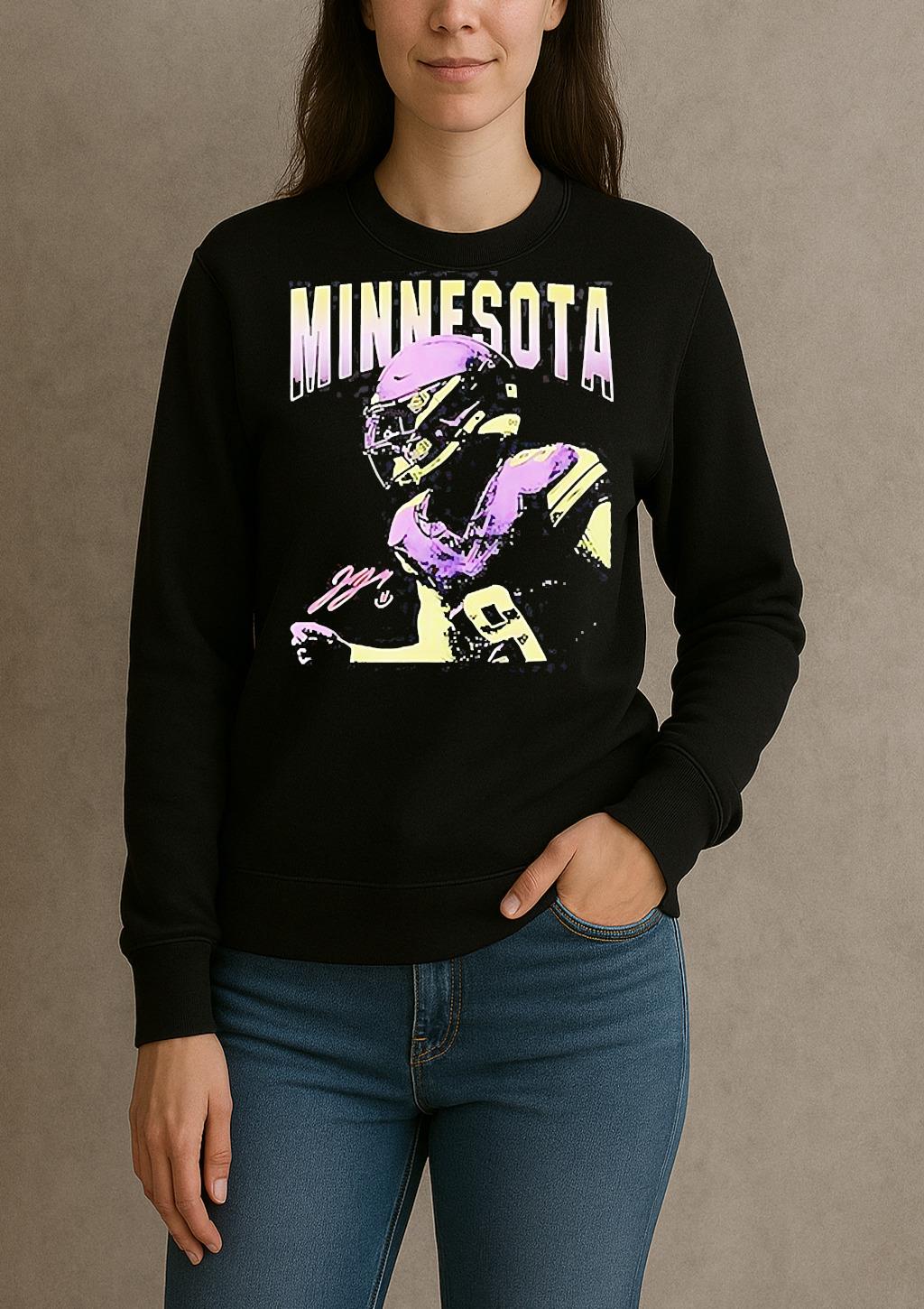 J J Mccarthy Minnesota Vikings Football Signature Shirt sweater