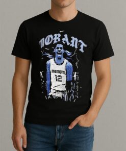 Ja Morant 12 Memphis Grizzlies Nike Basketball City Skyline Storm Vintage Shirt