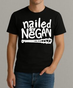 Jeffrey Dean Morgan Wearing Nailed By Negan Shirt