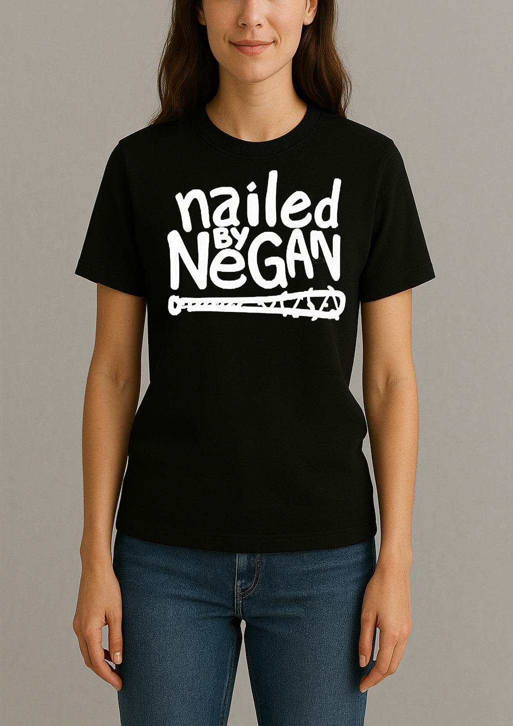 Jeffrey Dean Morgan Wearing Nailed By Negan Shirt Womentee