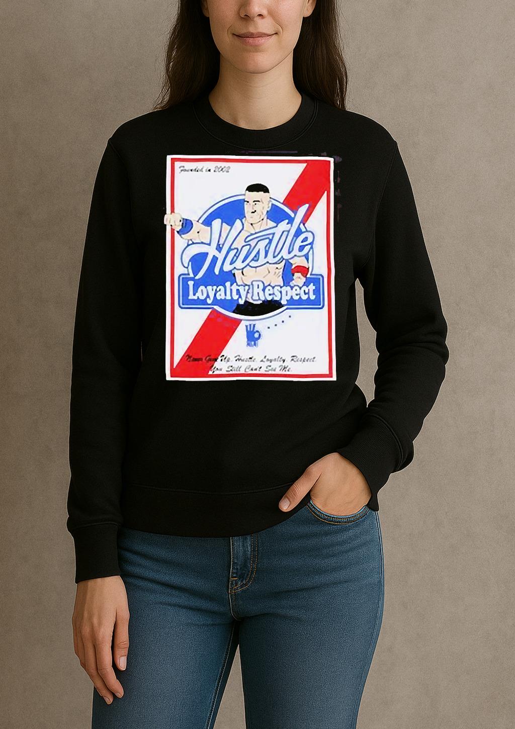 John Cena Wwe Hustle Loyalty Respect Founded In 2002 T Shirt sweater