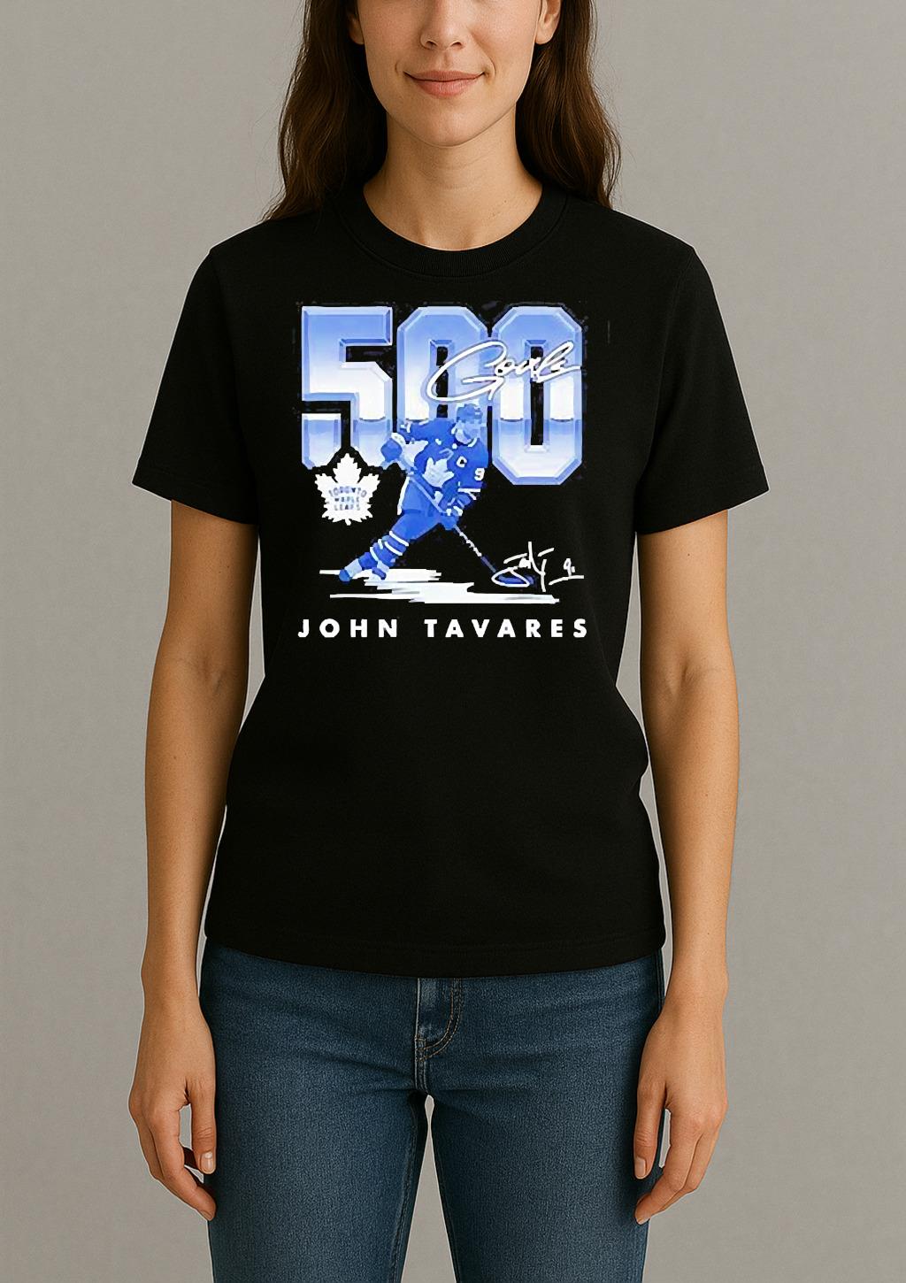 John Tavares Toronto Maple Leafs 500 Goals Hockey T Shirt Womentee