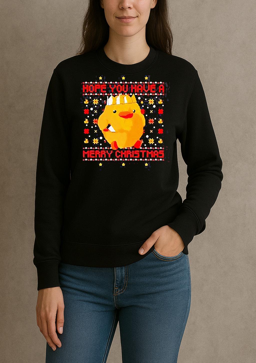 Jolly Af Duck Hope You Have A Merry Christmas T Shirt sweater