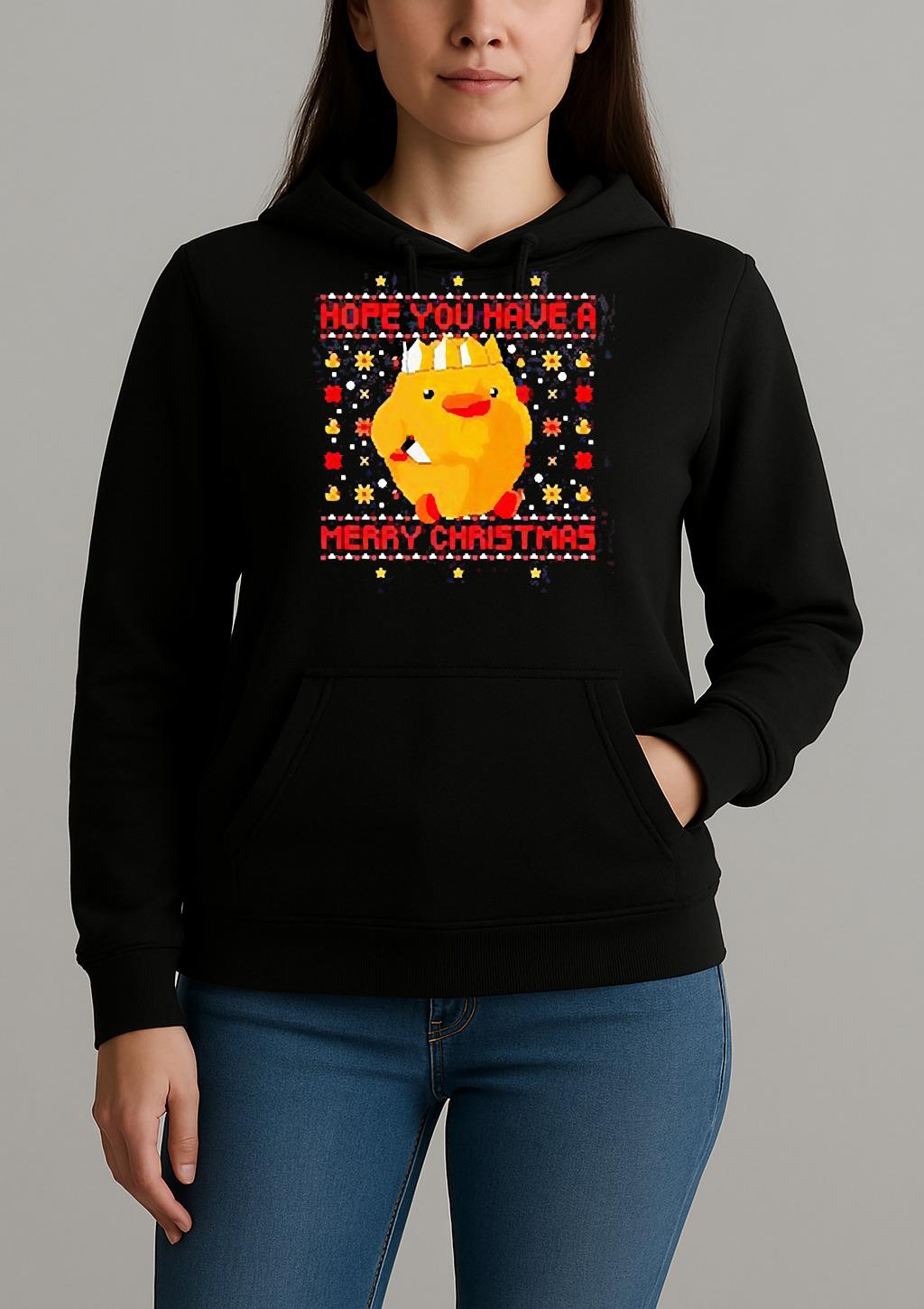 Jolly Af Duck Hope You Have A Merry Christmas T Shirt Unihoodie