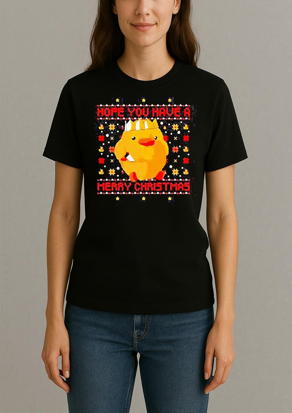 Jolly Af Duck Hope You Have A Merry Christmas T Shirt Womentee