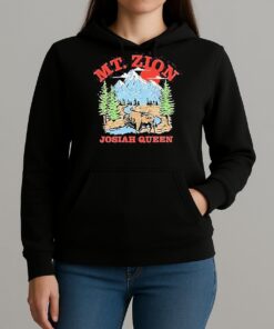 Josiah Queen Mt Zion American Bison Mountain Sunset T Shirt Unihoodie