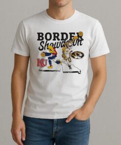 Kansas Jayhawks Vs Missouri Tigers 2025 Border Showdown Mascot Shirt