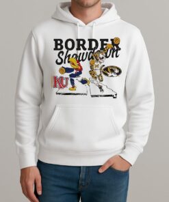 Kansas Jayhawks Vs Missouri Tigers 2025 Border Showdown Mascot Shirt Unisexhoodie