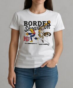 Kansas Jayhawks Vs Missouri Tigers 2025 Border Showdown Mascot Shirt W-tee