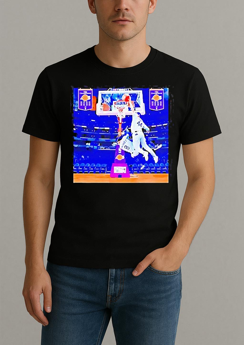Kike Hernandez And Andy Pages Playing Basketball Nba Los Angeles Lakers T Shirt