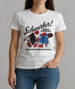 Kyle Schwarber Daily Dingers 2025 Superstar Cartoon Shirt W-tee