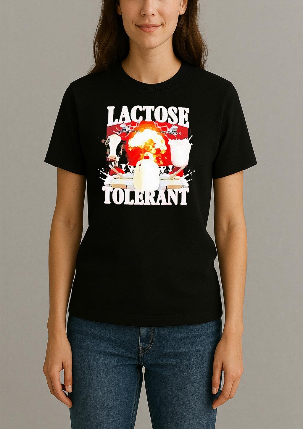 Lactose Tolerant Milk War Shirt Womentee