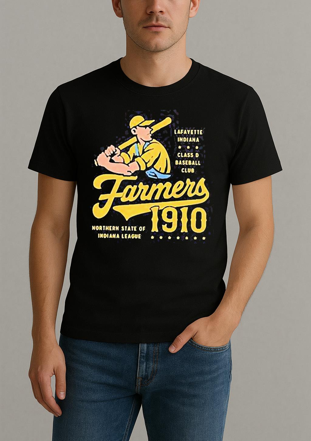 Lafayette Farmers Northern State Of Indiana League 1910 Vintage Shirt