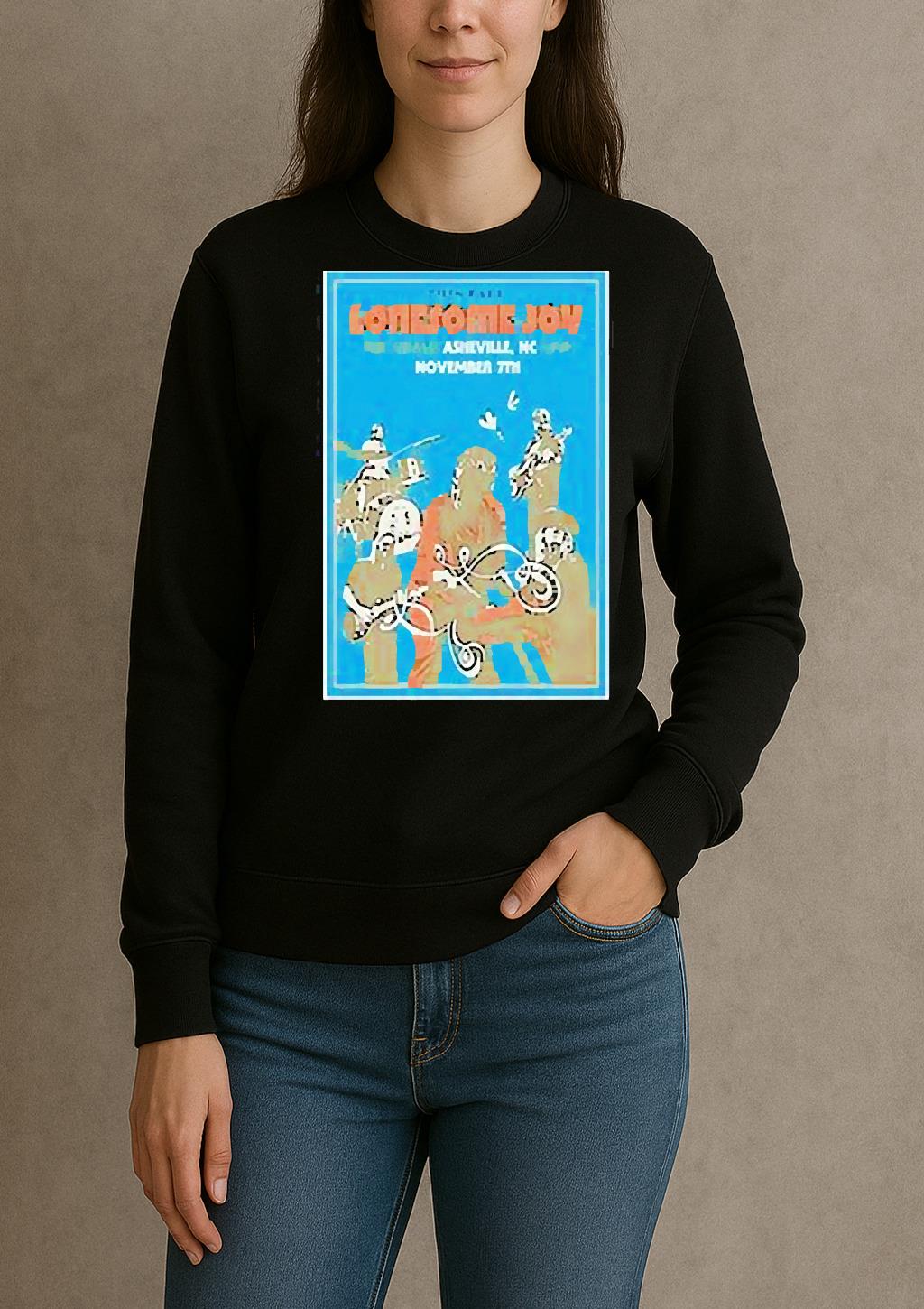 Lonesome Joy Asheville North Carolina Poster T Shirt sweater