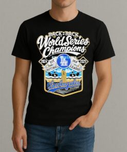 Los Angeles Dodgers Back 2 Back World Series Champions Est 1958 National League 2024 2025 Shirt
