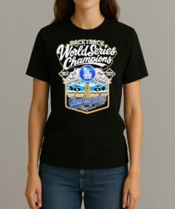 Los Angeles Dodgers Back 2 Back World Series Champions Est 1958 National League 2024 2025 Shirt Womentee