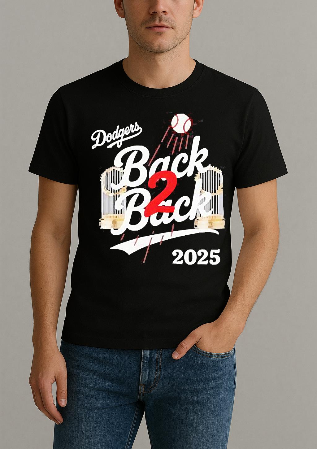 Los Angeles Dodgers Back To Back Champs 2025 T Shirt