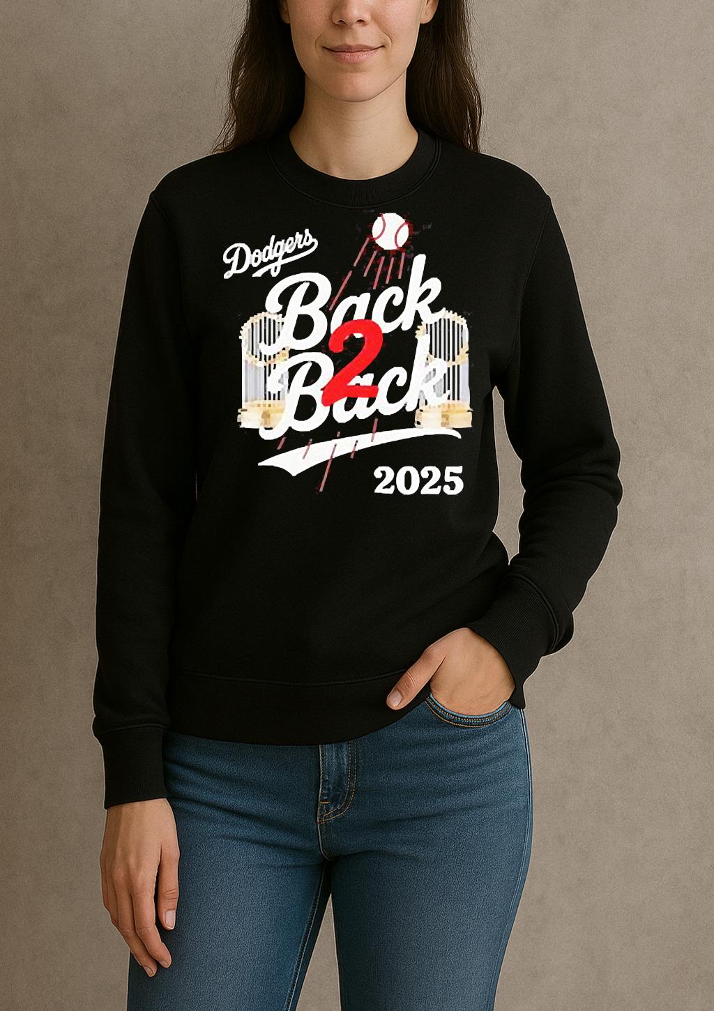 Los Angeles Dodgers Back To Back Champs 2025 T Shirt sweater