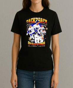 Los Angeles Dodgers Back To Back World Series 2025 Champions Player Trophy T Shirt Womentee