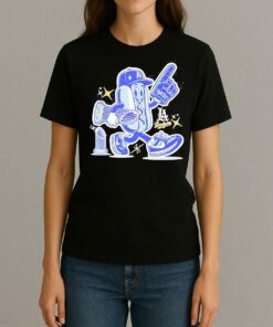 Los Angeles Dodgers Hot Dog Mascot 2025 World Series Champions T Shirt Womentee