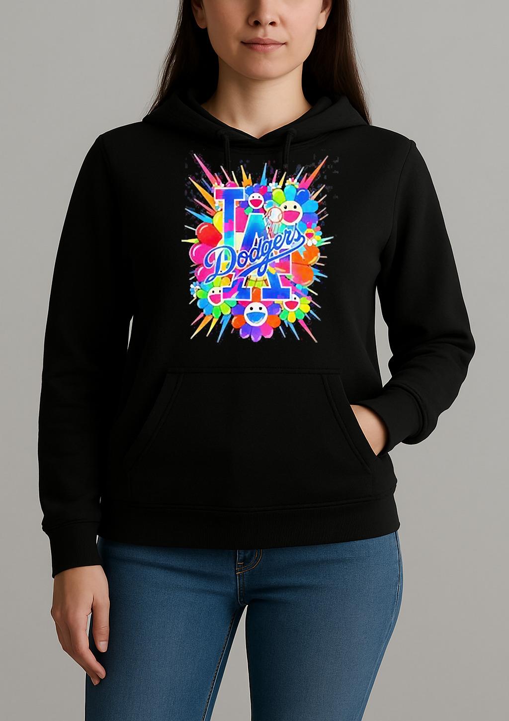 Los Angeles Dodgers Murakami Style Inspired T Shirt Unihoodie