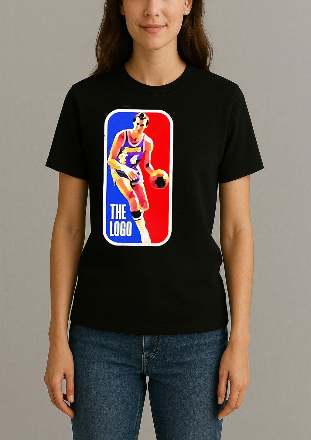 Los Angeles Lakers Jerry West The Logo Nba Vintage Shirt Womentee