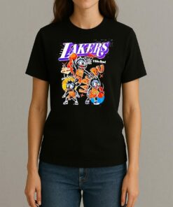 Los Angeles Lakers X Labubu X Kobe Bryant Graphic Shirt Womentee