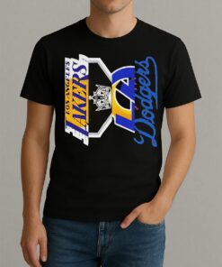 Los Angeles Teams Dodgers Kings Lakers And Rams Logo Shirt