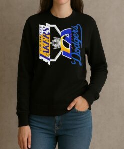 Los Angeles Teams Dodgers Kings Lakers And Rams Logo Shirt sweater