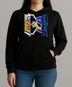 Los Angeles Teams Dodgers Kings Lakers And Rams Logo Shirt Unihoodie