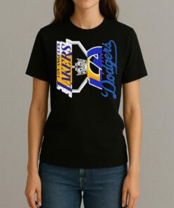 Los Angeles Teams Dodgers Kings Lakers And Rams Logo Shirt Womentee