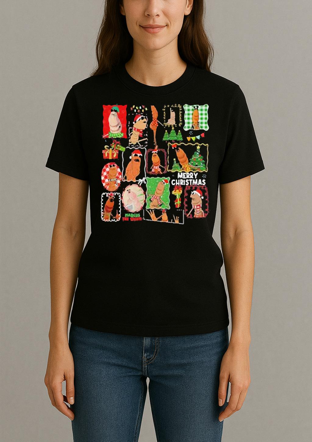 Marcus The Worm Xmas I Dont Like This Rock Christmas Shirt Womentee