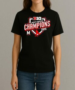 Maryland Terrapins 2025 Big Ten Mens Soccer Regular Season Champions Shirt Womentee