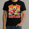 Maryland Terrapins Shop Snoopy Charlie Brown And Friends Terrapins Flags T Shirt