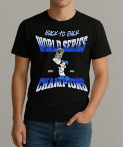 Mickey Hosting Trophy Los Angeles Dodgers Back To Back World Series Champions 2024 2025 Shirt