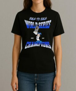 Mickey Hosting Trophy Los Angeles Dodgers Back To Back World Series Champions 2024 2025 Shirt Womentee