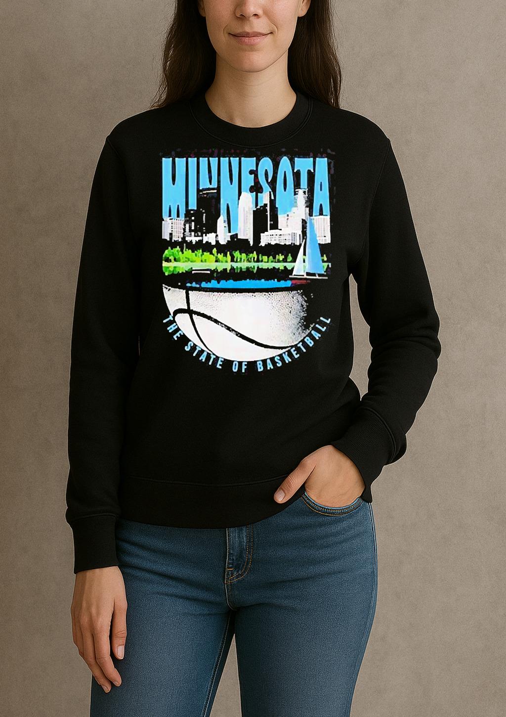 Minnesota City The State Of Basketball Shirt sweater