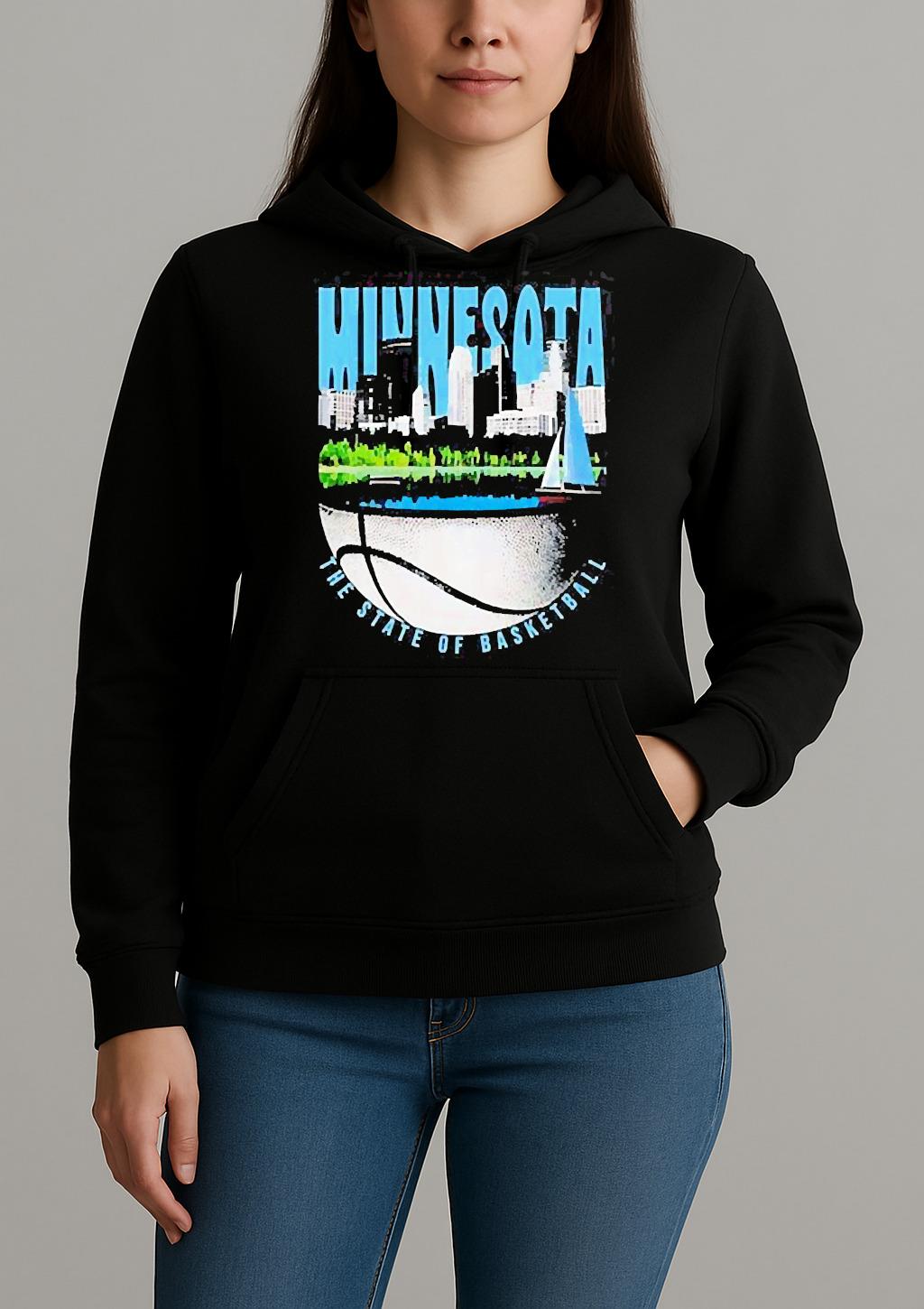 Minnesota City The State Of Basketball Shirt Unihoodie