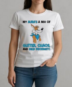 My Auras A Mix Of Glitter Chaos And Mild Profanity Shirt W-tee