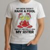 My Mom Didnt Raise A Fool And If She Did It Was My Sister Grinch Christmas Shirt