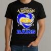 Never Underestimate A Woman Who Understands Football And Loves Los Angeles Rams T Shirt
