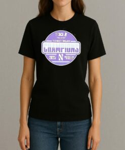 Northwestern Wildcats 2025 Big Ten Field Hockey Tournament Champions Logo Shirt Womentee