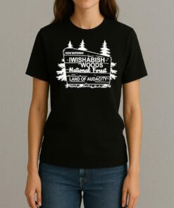 Now Entering Iwishabish Woods National Forest Land Audacity Shirt Womentee