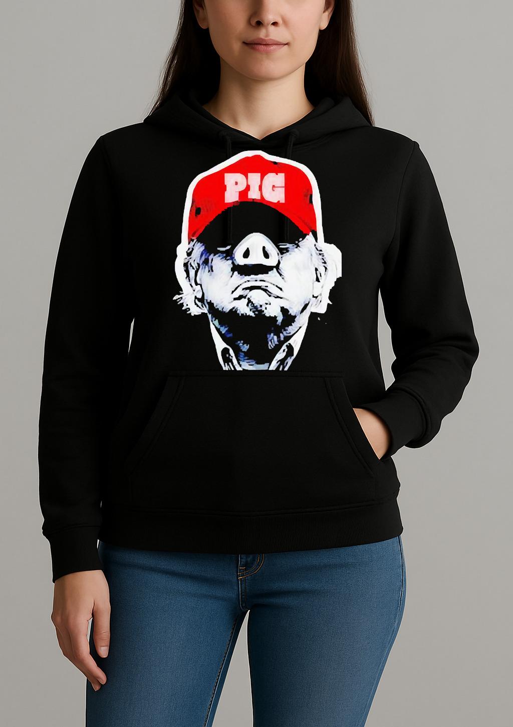 Official Donald Trump Pig Donnie The Liar In Chief Exposed Funny Meme Shirt Unihoodie